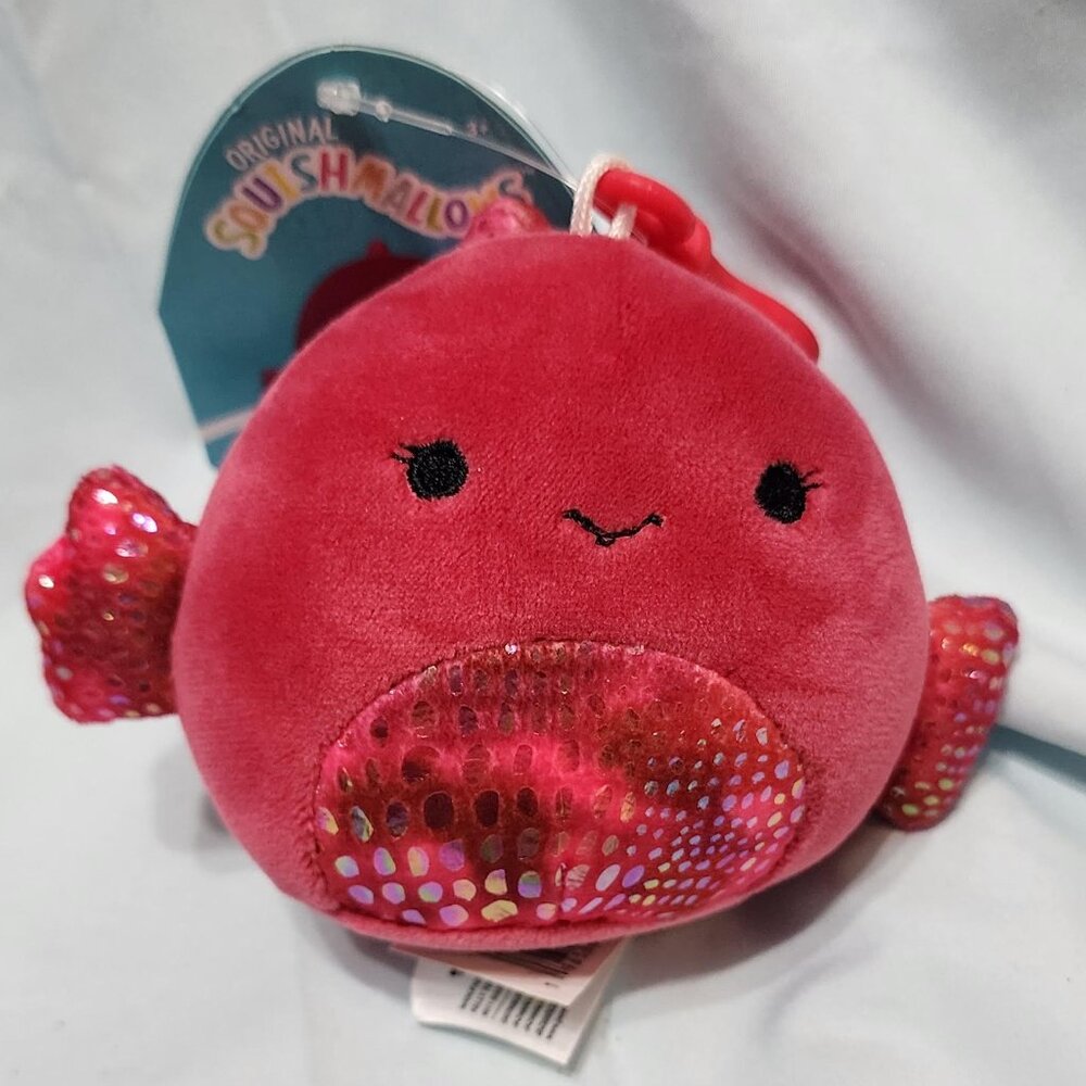 Squishmallow Barella the Beta Fish S3 w.Clip